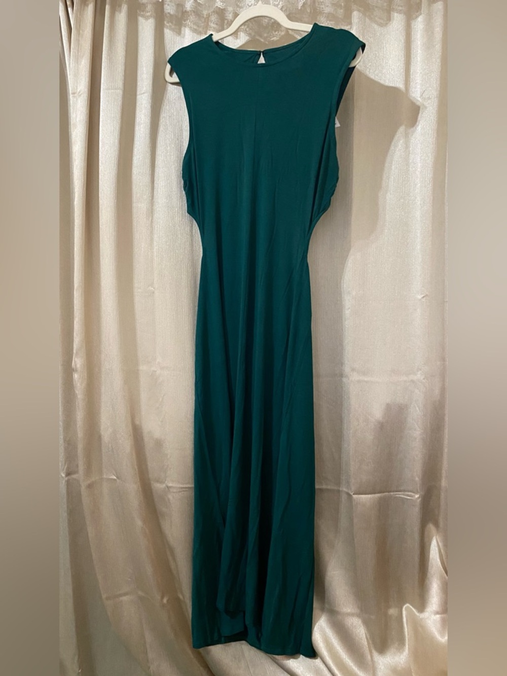 Cosabella Viaggi Green Cutout Travel Dress XL Flowy Back Detail